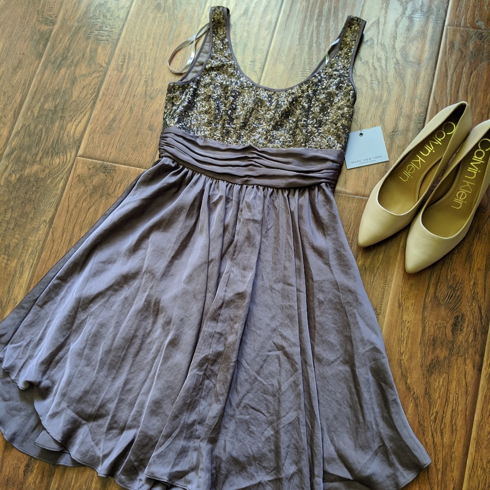 NWT Marc New York Sequin Cocktail Dress